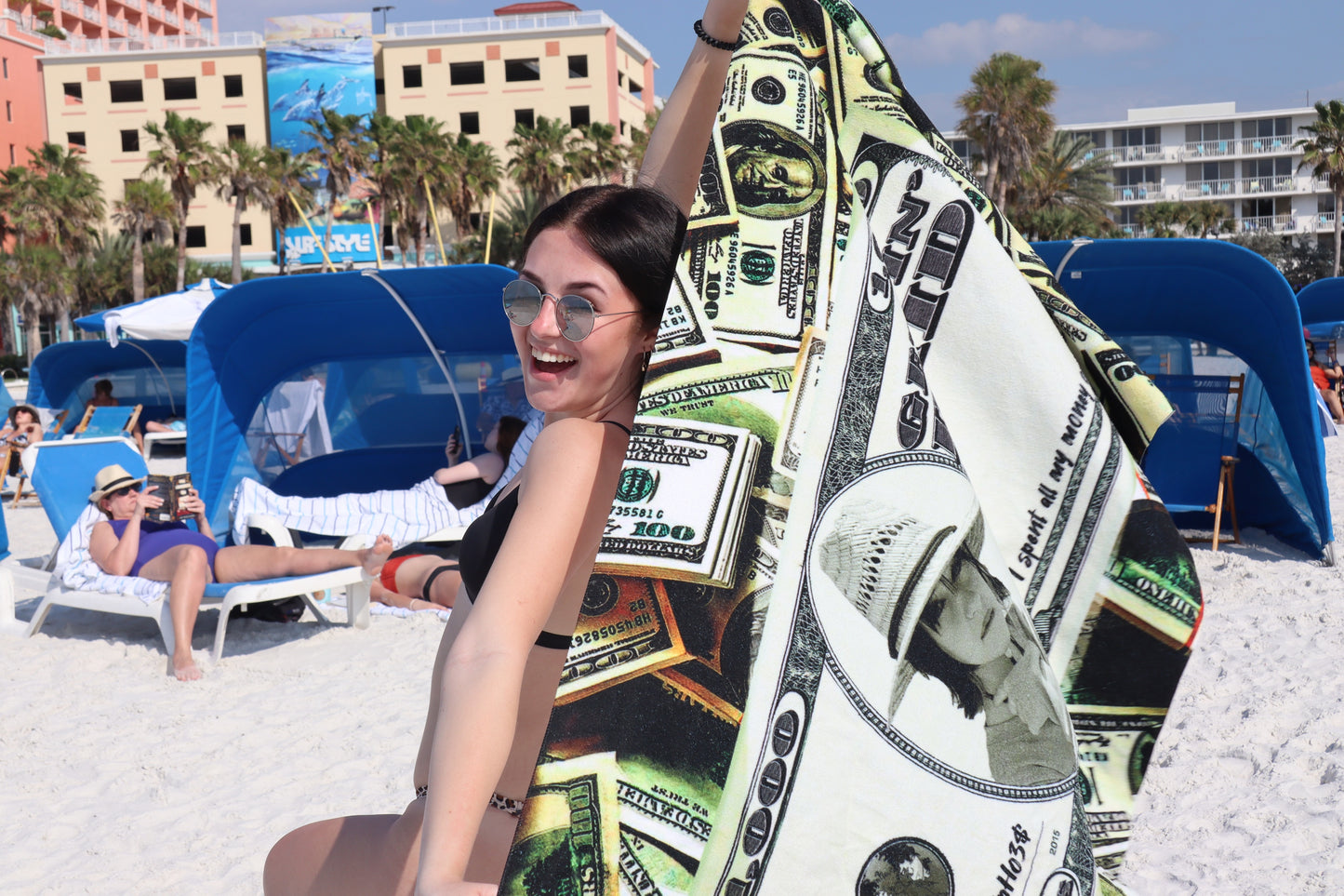 Gettin Paid Beach Towel